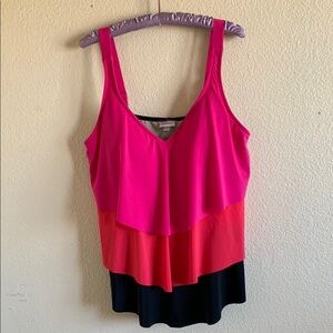 AVENUE  V Tiered Tankini Top